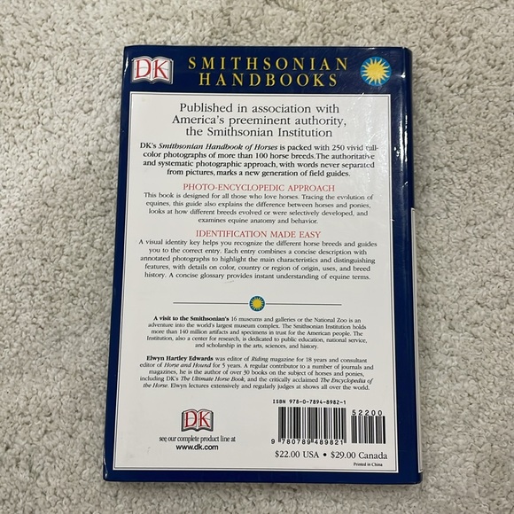 Horses book smithsonian handbook - Picture 2 of 2